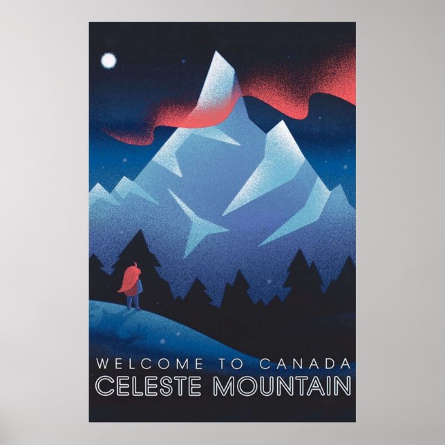 Poster Celeste Game Mountain (Frente)