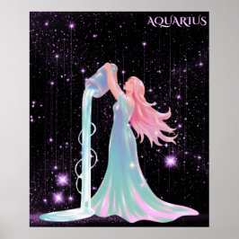 Poster Celestial Aquarius – Astrology Art