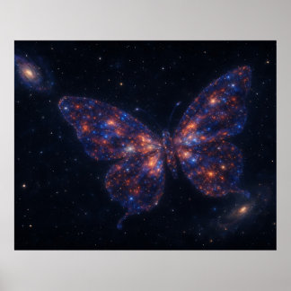 Poster Celestial Butterfly Galaxy