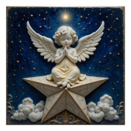 Póster Celestial Cerâmica Angel