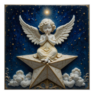Póster Celestial Cerâmica Angel