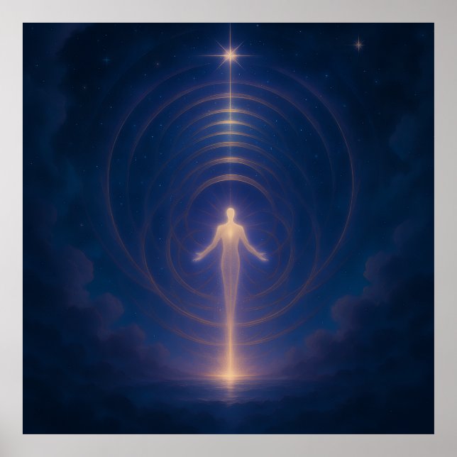 Poster Celestial Energy Awakening Wall Art (Frente)