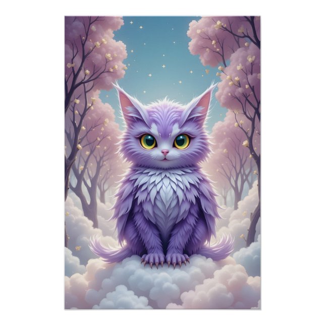 Póster Celestial Feline Fantasy (Frente)