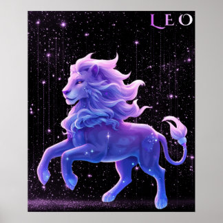 Poster Celestial Leo – Astrology Art