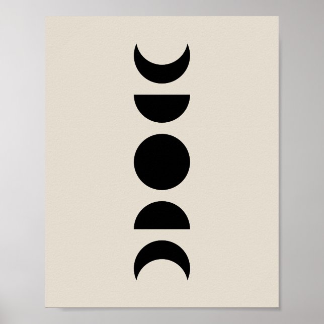 Poster Celestial Moon Phases (Frente)