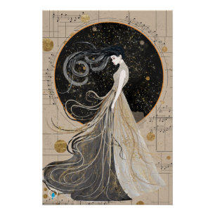 Póster Celestial Muse Glossy Poster