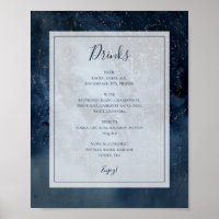 Celestial Night Sky com Quadro Drinks
