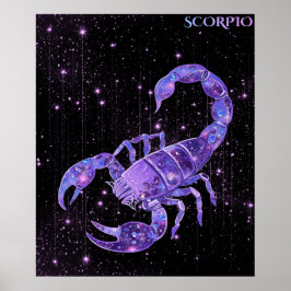 Poster Celestial Scorpio – Astrology Art