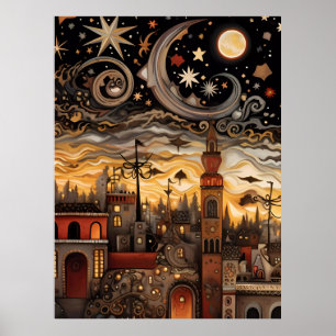 Poster Celestial Sky Boho