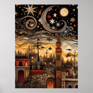 Poster Celestial Sky Boho