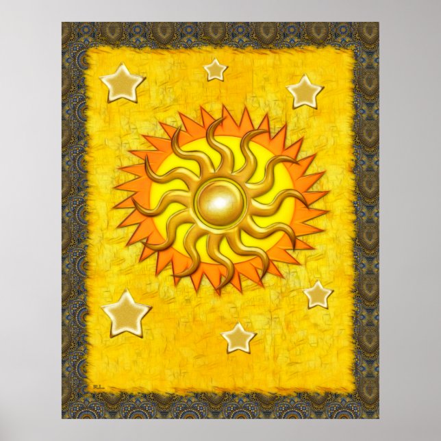 Póster Celestial Whimsey Sun (Frente)
