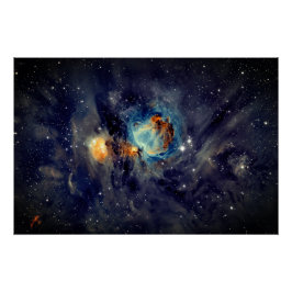 Póster Célestial Whispers: Captivando Órion Nebula Art