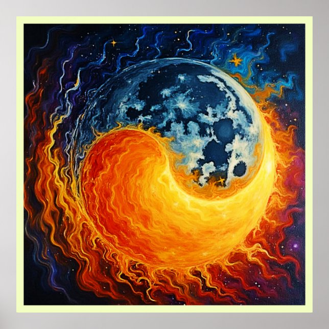 Poster Celestial Yin Yang Art (Frente)