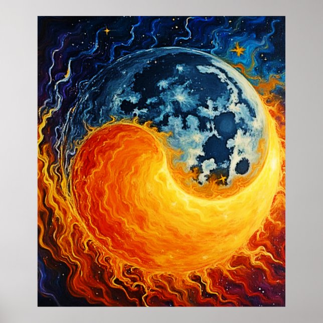 Poster Celestial Yin Yang Art (Frente)