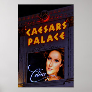 Poster Celine Dion Caesars Palace Las Vegas América
