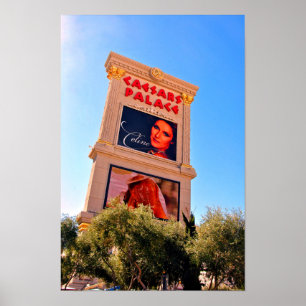 Poster Celine Dion Caesars Palace Las Vegas América
