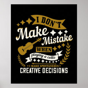 Poster Cello - Eu não cometo um erro