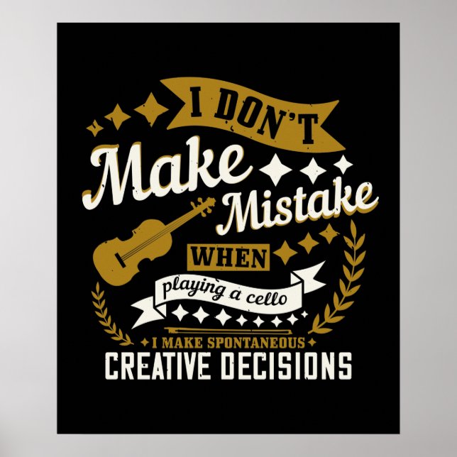Poster Cello - Eu não cometo um erro (Frente)
