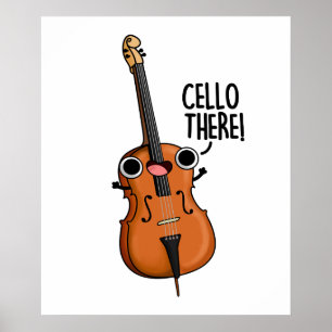 Poster Cello Lá, Um Belo Pun De Música