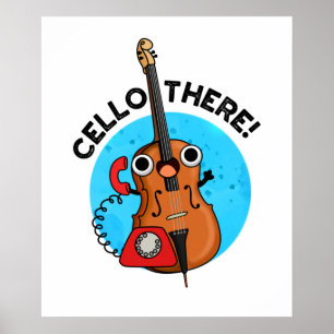 Poster Cello Lá, Um Truque De Música Bonita