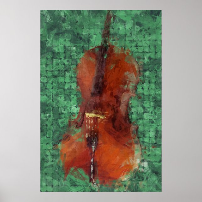 Poster Cello On Green (Frente)