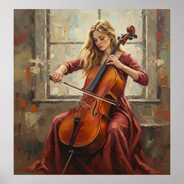 Poster Cello Serenade by the Window (Frente)