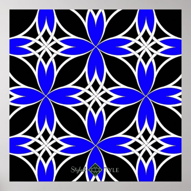 Póster Celta Espelhado ( Azul Invertido ) (Frente)