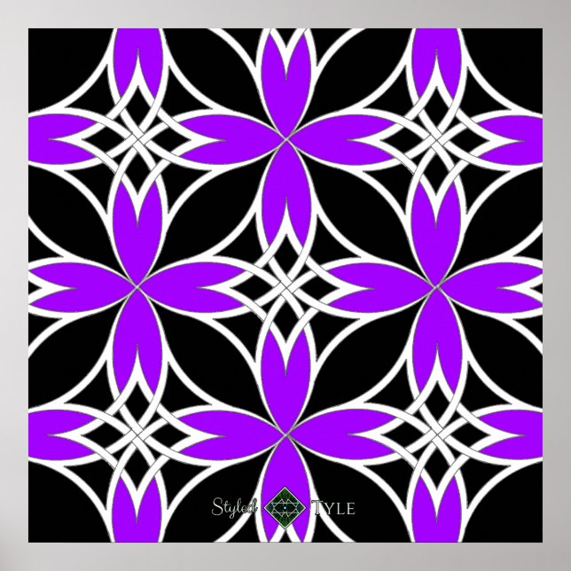 Póster Celta Espelhado (Roxo Invertido) (Frente)