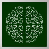 Celtic Hounds Mandala Design