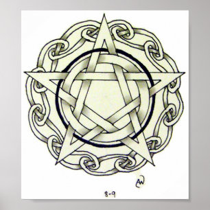 Póster Celtic Pentacle