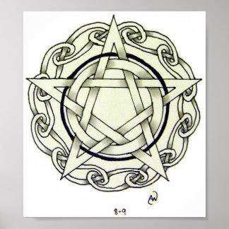 Póster Celtic Pentacle