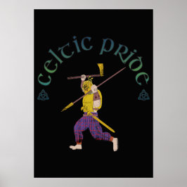 Poster Celtic Pride Shirt Celtic Warrior