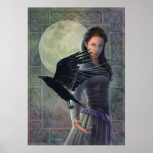Poster Celtic Raven