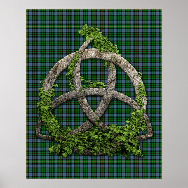 Póster Celtic Trinity Knot E Clan Smith Tartan (Frente)