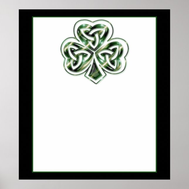 Póster Célula Shamrock Design 2 Poster/Impressão 2 (Frente)
