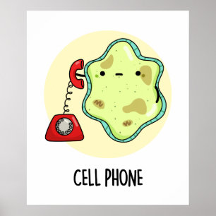 Poster Celular Cute Biology Science Pun