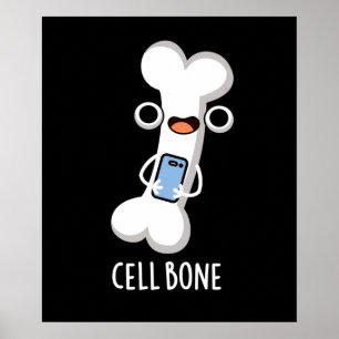 Poster Celular Engraçado Celular Celular Ligado Escuro BG