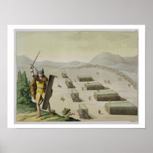 Póster Células Antigas ou Gauls na Batalha, c.1800-18 (Co