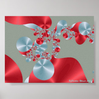 Poster Células vermelhas e brancas