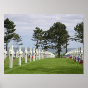 Póster Cemitério americano em Normandy
