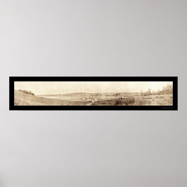 Póster Cemitério Americano WI Foto 1919 (Frente)