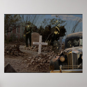 Poster Cemitério assombrado em tombstone