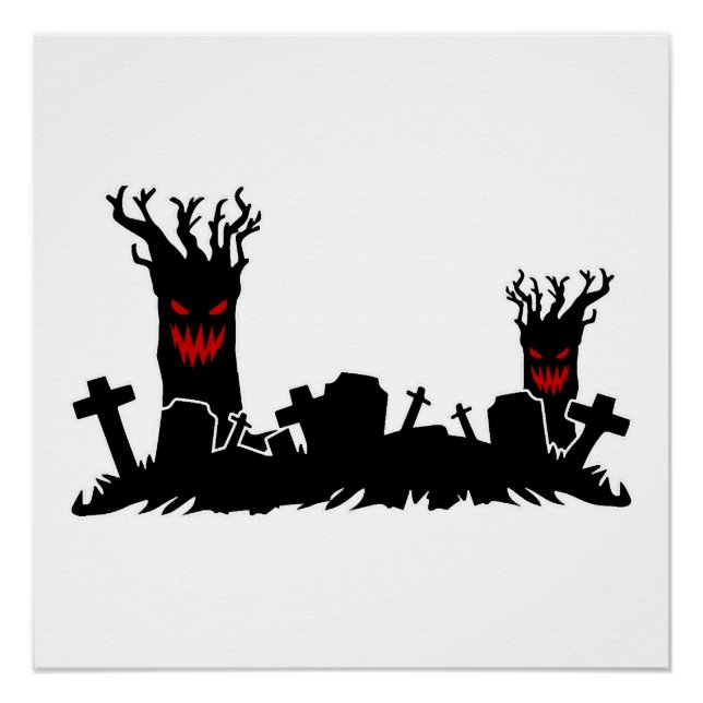 Póster Cemitério de Halloween (Frente)