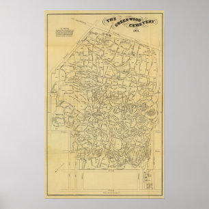 Poster Cemitério de madeira verde