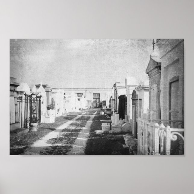 Poster Cemitério em Nova Orleans Louisiana (Frente)