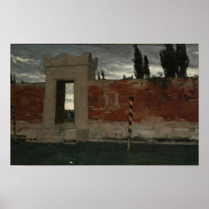 Poster Cemitério em Veneza, esboço (1876) Wladyslaw Czach