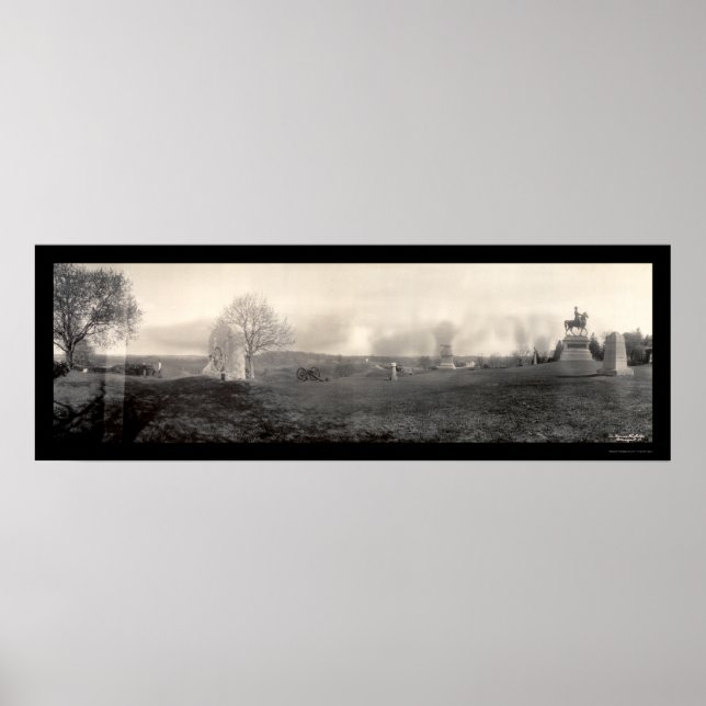 Poster Cemitério Gettysburg Foto 1909 (Frente)