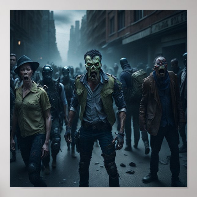 Poster Cena Apocalypse Zombie (Frente)