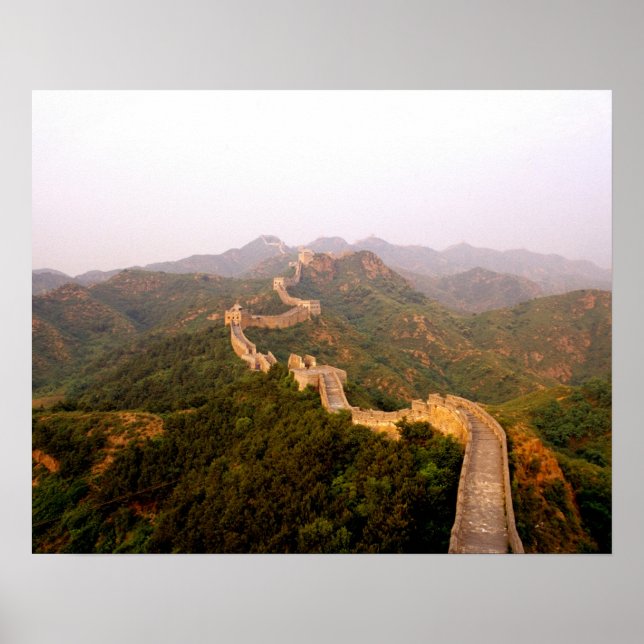 Póster Cena colorida no Muro excelente da China em (Frente)