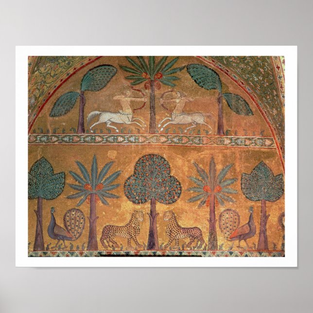 Póster Cena com Centauros, da Sala do Rei Ruggero (Frente)